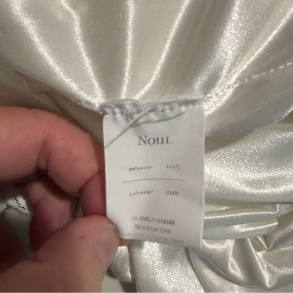 NOUL Sz O/S Baby Doll Crochet Layer Spaghetti Straps Lined Tank Top Blouse - Picture 7 of 7